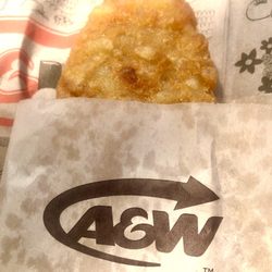 A&W - The Best Hash Browns of all the Chains. Yum!
