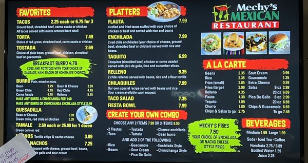 Menu photo 3 Mechy's Mexican Food Safford, AZ