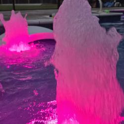 Blue Haven Pools & Spas - Bubblers with lights. They change colors. They are beautiful.