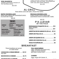 Rincon Montañero - Menu 2021