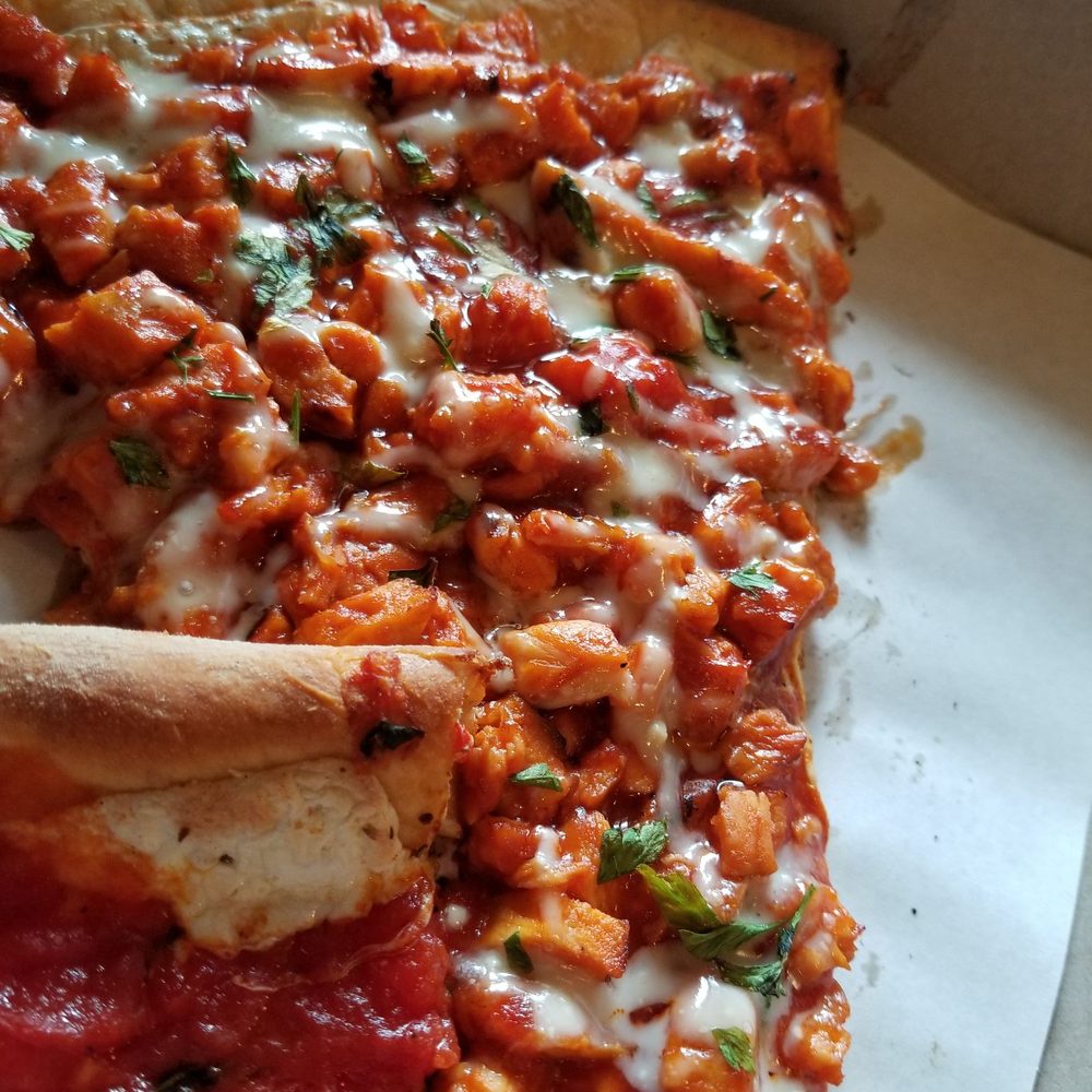 La Casa Bella - Buffalo chicken slice - Italian Near Me - Brooklyn, New York La Casa Bella - Buffalo chicken slice - Italian Near Me - Brooklyn, New York