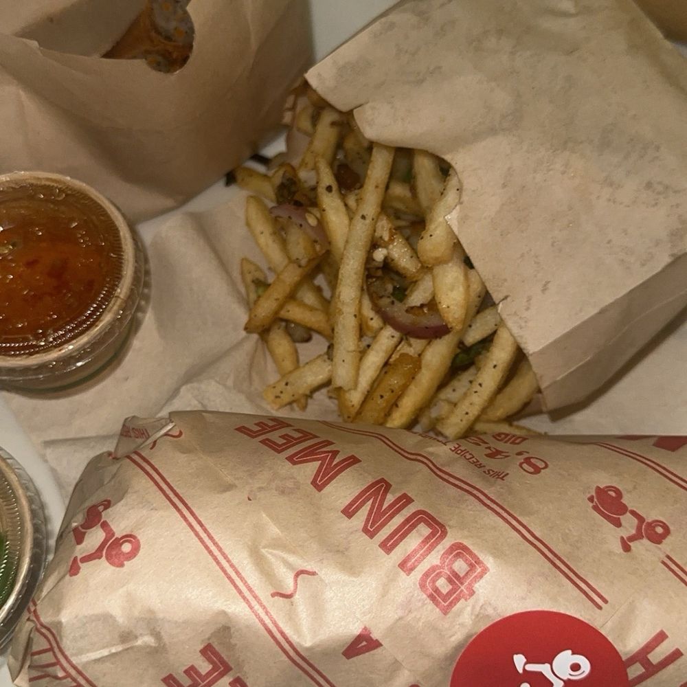 Bun Mee - Salt & Pepper Fries Momma Tran Crispy Pork Egg Rolls Five Spice Chicken Banh Mi Vanilla Lychee Refresher - Vietnamese Near Me - South San Francisco, California Bun Mee - Salt & Pepper Fries Momma Tran Crispy Pork Egg Rolls Five Spice Chicken Banh Mi Vanilla Lychee Refresher - Vietnamese Near Me - South San Francisco, California