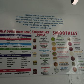 Muse Juice Bar - Menu - Juice Bars & Smoothies Near Me - San Francisco, California