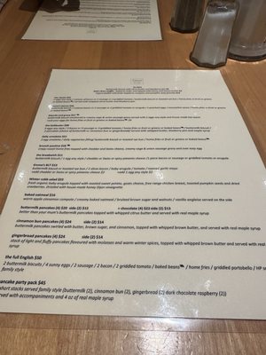 Menu photo 1 Emma's Country Kitchen Toronto, ON Menu photo 1 Emma's Country Kitchen Toronto, ON