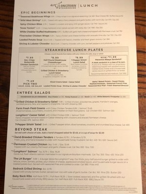 Menu photo 3 LongHorn Steakhouse Joplin, MO