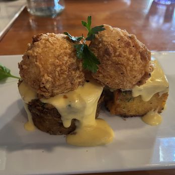 Sassafras American Eatery, Highlands - Bison Hash & Chicken Fried Eggs - Cajun/Creole Near Me - Denver, Colorado