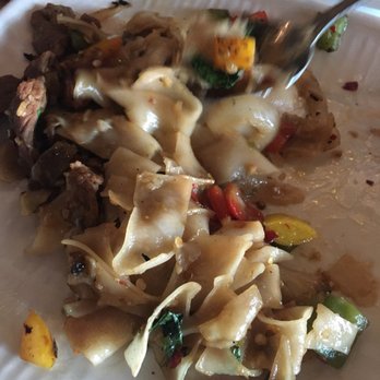 Kinnara Thai - Drunken Noodles needed to keep drinking. - Thai Near Me - Van Nuys, California