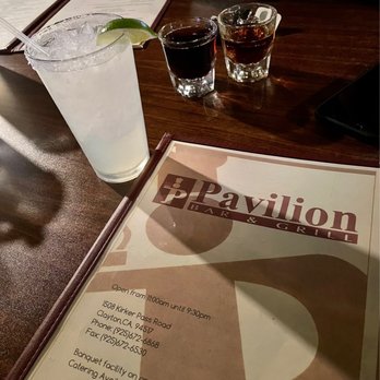 Pavilion Bar & Grill - Happy Hour Margarita and a shot of Hennessy with a Coke back - Bars Near Me - Clayton, California Pavilion Bar & Grill - Happy Hour Margarita and a shot of Hennessy with a Coke back - Bars Near Me - Clayton, California