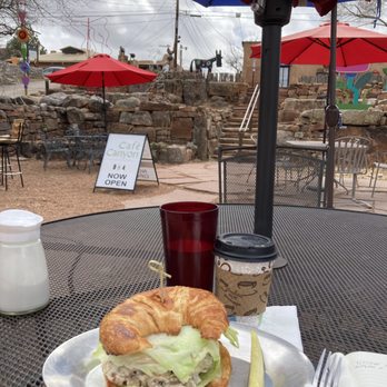 Cafe Canyon - Chicken Salad Croissant Sandwich - Coffee & Tea Near Me - Santa Fe, New Mexico
