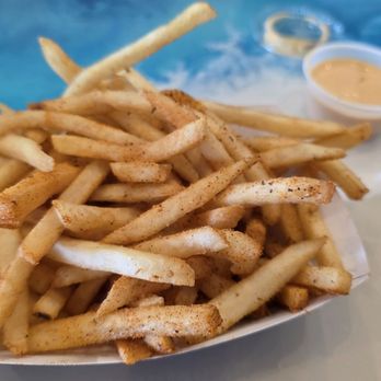 Jimmy Hula's - Cajun fries with voodoo sauce. - Tacos Near Me - Melbourne, Florida Jimmy Hula's - Cajun fries with voodoo sauce. - Tacos Near Me - Melbourne, Florida