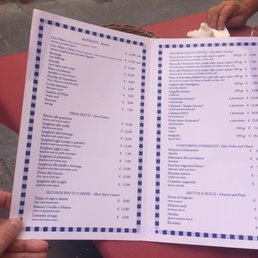 Fish menu and what should be typical food restaurant