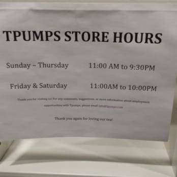 Tpumps - Pasadena - Updated hours as of 12/02/14 - Bubble Tea Near Me - Pasadena, California Tpumps - Pasadena - Updated hours as of 12/02/14 - Bubble Tea Near Me - Pasadena, California
