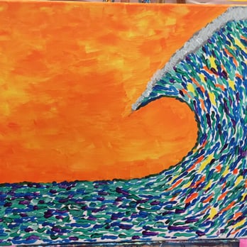 Paint 'n Pour - Voila! I've never painted before in my life! - Paint & Sip Near Me - Redondo Beach, California Paint 'n Pour - Voila! I've never painted before in my life! - Paint & Sip Near Me - Redondo Beach, California