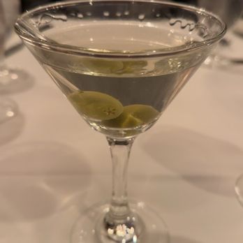 Bascom's Chop House - Dirty Martini with blue cheese stuffed olives - Steakhouses Near Me - Clearwater, Florida