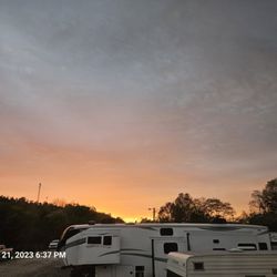 Jim's Camping - Sunset at Jim's Campground