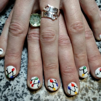 Creative Nails - Love my intricate, hand drawn, Christmas lights! - Nail Salons Near Me - Salem, Oregon Creative Nails - Love my intricate, hand drawn, Christmas lights! - Nail Salons Near Me - Salem, Oregon