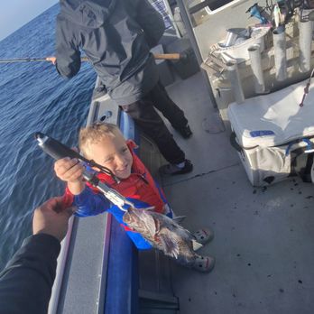 Graphic Slayer Sportfishing - His 2nd fish. He is on a roll! - Boat Charters Near Me