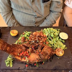 Weso Steakhouse - Pan seared branzino