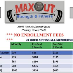 Max Out Strength And Fitness - No enrollment fee, no contract