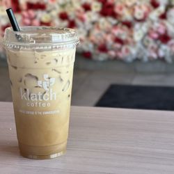 Klatch Coffee - Iced vanilla latte with oat milk
