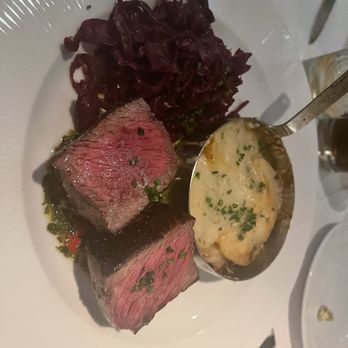 Montrio - WAGYU EYE OF RIBEYE boulangère potatoes, red cabbage - New American Near Me - Monterey, California Montrio - WAGYU EYE OF RIBEYE boulangère potatoes, red cabbage - New American Near Me - Monterey, California
