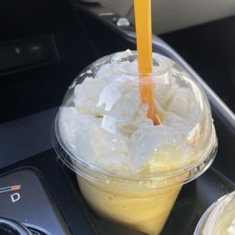 Smoothie with protein powder added- delicious! Smoothie with protein powder added- delicious!