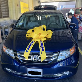 CarMax - Our Honda Odyssey minivan for our growing family, love the bright bow they put on it & shiny blue color! - Used Car Dealers Near Me - Roseville, California