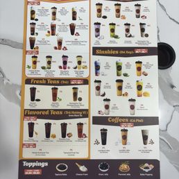 Drinks Menu