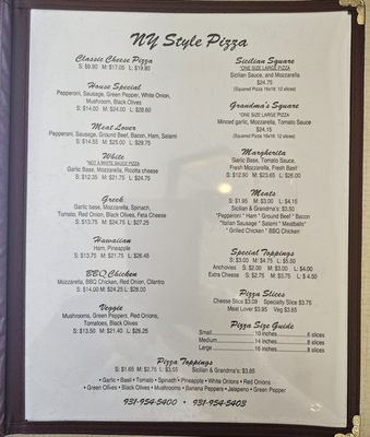 Menu photo 6 Paco's Pizza & Pasta Manchester, TN