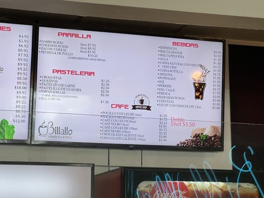 Menu photo 1 Billallo Guaynabo, PR Menu photo 1 Billallo Guaynabo, PR