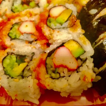 Late Night Thai & Sushi - Close Up of California Roll-SOOO GOOD!  May 2020 - Thai Near Me - Chicago, Illinois