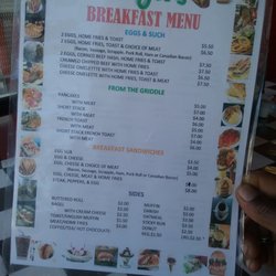 Al's Luncheonette - Breakfast Menu