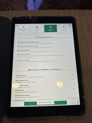 Menu photo 1 Bimini Steakhouse Reno, NV