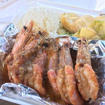Wake Up Delicious - Kauai garlic shrimp - Hawaiian Near Me - Hanalei, Hawaii