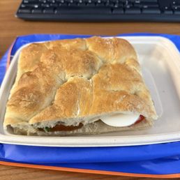 Caprese focaccia sandwich Caprese focaccia sandwich