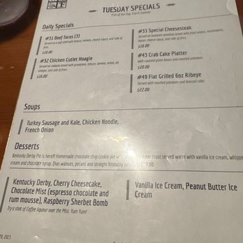 Wildflowers Restaurant - the menu for the restaurant - Bars Near Me - Pennington, New Jersey