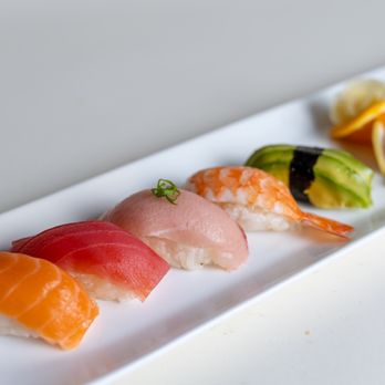 Hills To Sea - sushi on a long white plate - Sushi Bars Near Me - Ephrata, Pennsylvania Hills To Sea - sushi on a long white plate - Sushi Bars Near Me - Ephrata, Pennsylvania
