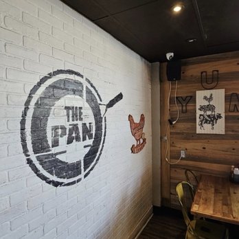 The Pan - Wall logo inside dinning room - Pizza Near Me - Gardena, California