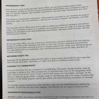 Cane Bay Family YMCA - Membership Policies & Code of Conduct  Pg. 1 - Gyms Near Me - Summerville, South Carolina
