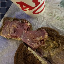 Arby's - Ruben sandwich inside