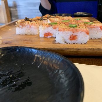 Green Leaf Sushi - Aburi sushi platter (3 types) - Sushi Bars Near Me - Vancouver, British Columbia Green Leaf Sushi - Aburi sushi platter (3 types) - Sushi Bars Near Me - Vancouver, British Columbia