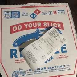 Domino's Pizza - Receipt for proof