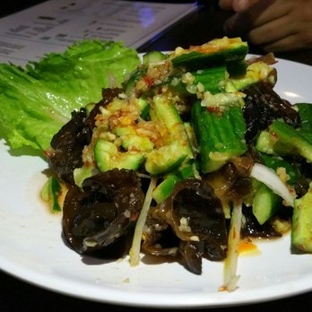 OB Square - Cucumber Salad with wood ear fungus - Korean Near Me - Tustin, California OB Square - Cucumber Salad with wood ear fungus - Korean Near Me - Tustin, California