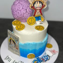 CWB Sweets - Do you watch Anime. "One Piece" anime cake.