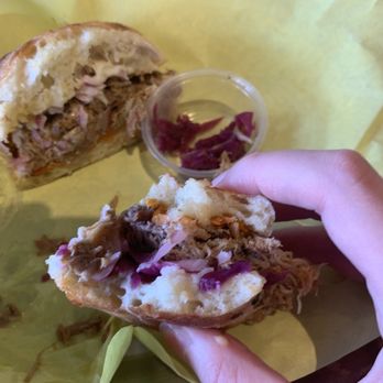 Mouthful Eatery - "This Little Piggy" petite pork sandwich - Sandwiches Near Me - Thousand Oaks, California