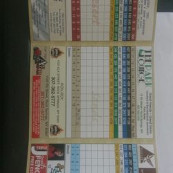 White Mountain Golf Course - Scorecard