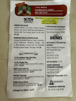 Menu photo 1 Whatch Got Cookin Frostproof, FL Menu photo 1 Whatch Got Cookin Frostproof, FL