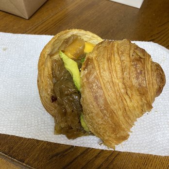 Perenn - Midtown - Vegetarian breakfast sandwich on croissant with added avocado. Perfect size! - Bakeries Near Me - Reno, Nevada
