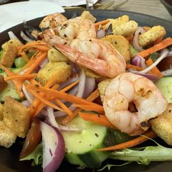 One Bellevue - Caesar salad $14 with grilled shrimp $19. Total $36.00. Salad was just fair.