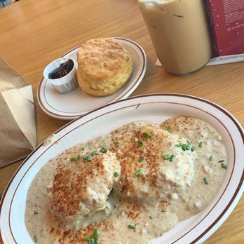 Pine State Biscuits - Reno - Simple biscuits with homemade sausage gravy & a biscuit with marionberry spread. Sooo yummy! And cold brew woke me up!! - Breakfast & Brunch Near Me - Reno, Nevada Pine State Biscuits - Reno - Simple biscuits with homemade sausage gravy & a biscuit with marionberry spread. Sooo yummy! And cold brew woke me up!! - Breakfast & Brunch Near Me - Reno, Nevada